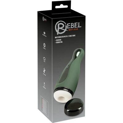 Rebel Masturbator - 6 Vibrationsmodi, 3 Saugglockenmodi Rebel Masturbator - 6 Vibrationsmodi, 3 Saugglockenmodi