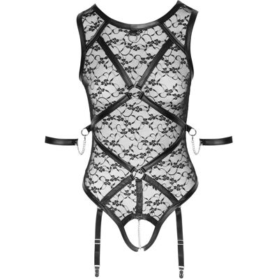 Cottelli Cuerpo de Encaje Negro sin Entrepernas - M Cottelli Cuerpo de Encaje Negro sin Entrepernas - M