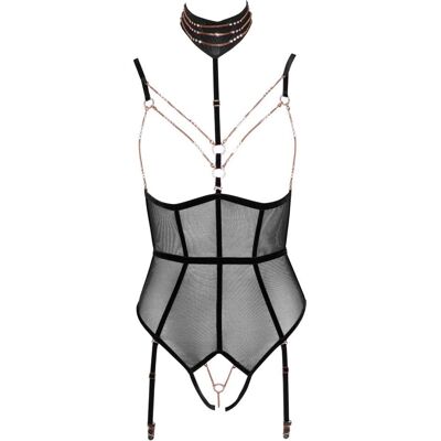 Body Ouvert Abierta Fina Noir - Lingerie Body Ouvert Abierta Fina Noir - Lingerie