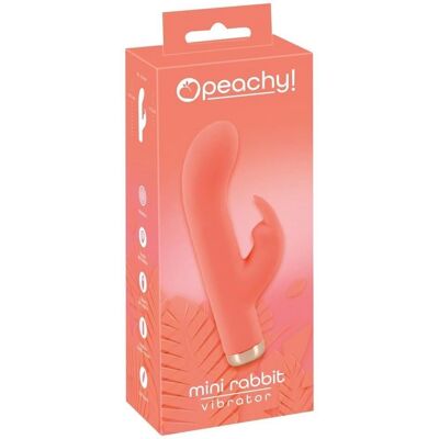 You2Toys Peachy Mini Rabbit Vibrator - 16,5cm, Stimulação G-σημείο και Κλειτορίδα You2Toys Peachy Mini Rabbit Vibrator - 16,5cm, Stimulação G-σημείο και Κλειτορίδα