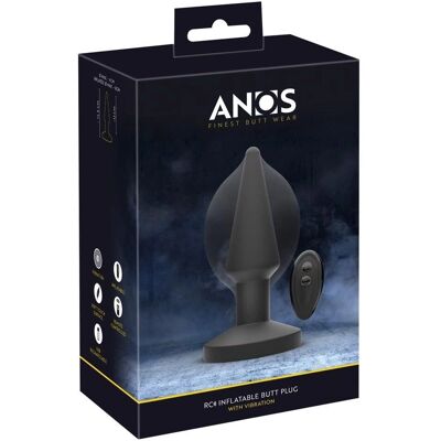 Nafukovací analní kolík s vibrací ANOS - 14,5cm Nafukovací analní kolík s vibrací ANOS - 14,5cm