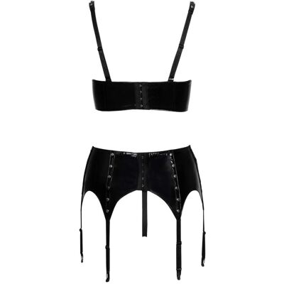 Ensemble de Lingerie en Faux Cuir et Rivets - Black Level Ensemble de Lingerie en Faux Cuir et Rivets - Black Level