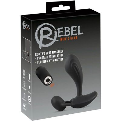 Vibratore Anale Rebel – RC Two Spot Massager - 10 Modalità di vibrazione Vibratore Anale Rebel – RC Two Spot Massager - 10 Modalità di vibrazione