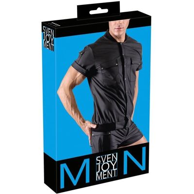 Chemise Multi Poches Noir de Svenjoyment - Manches Courtes Chemise Multi Poches Noir de Svenjoyment - Manches Courtes