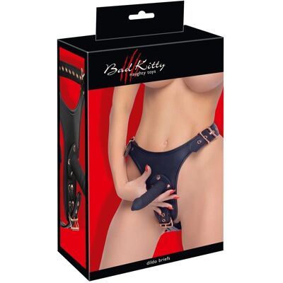 Bad Kitty Strap-on Dildo - Fekete, 3 Variáns, 2XL Bad Kitty Strap-on Dildo - Fekete, 3 Variáns, 2XL