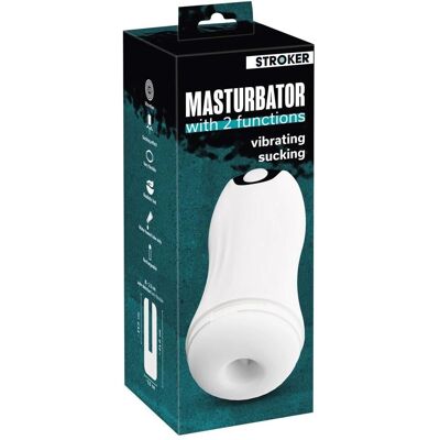 Stroker Masturbator med 2 funktioner - Masturbator - vit Stroker Masturbator med 2 funktioner - Masturbator - vit
