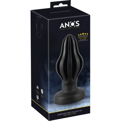 ANOS Super Soft Butt Plug - Jouet Anal en Silicone Flexible ANOS Super Soft Butt Plug - Jouet Anal en Silicone Flexible
