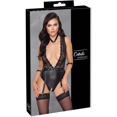 Cottelli Body Bondage - Ouvert, Dentelle, Noir, S Cottelli Body Bondage - Ouvert, Dentelle, Noir, S