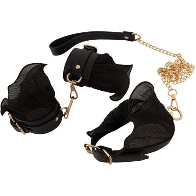 Kit de Bondage Bad Kitty - Collar ajustable, esposas y correa desmontable Kit de Bondage Bad Kitty - Collar ajustable, esposas y correa desmontable