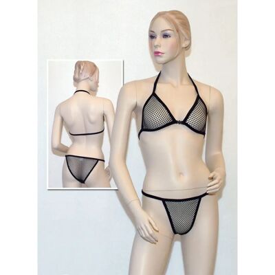 Ensemble de Lingerie en Maille Noire Cottelli COLLECTION Ensemble de Lingerie en Maille Noire Cottelli COLLECTION