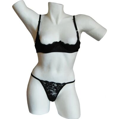 Cottelli Collection Corpo preto com decote profundo - Body Cottelli Collection Corpo preto com decote profundo - Body