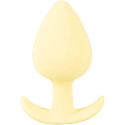 Cuties Mini Plug Anale - Silicone, Giallo - 6,5cm Cuties Mini Plug Anale - Silicone, Giallo - 6,5cm
