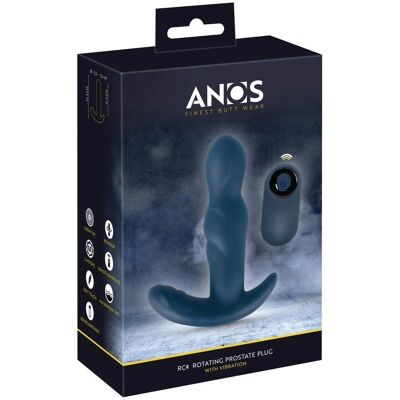 Plug anal vibrant rotatif ANOS - Étanche, 10 modes Plug anal vibrant rotatif ANOS - Étanche, 10 modes