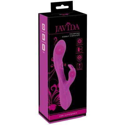 Javida Thumping Rabbit Vibrator - Kaareva, Ladattava, 10 Toimintoa Javida Thumping Rabbit Vibrator - Kaareva, Ladattava, 10 Toimintoa