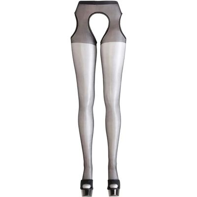 Cottelli Collant Effet Porte-Jarretelles Dentelé L/XL - Collants Cottelli Collant Effet Porte-Jarretelles Dentelé L/XL - Collants