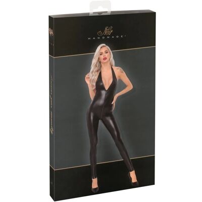 Noir Handmade Wetlook Χωρίς Πλάτη Jumpsuit - Ελαστικό & Κομψό Noir Handmade Wetlook Χωρίς Πλάτη Jumpsuit - Ελαστικό & Κομψό