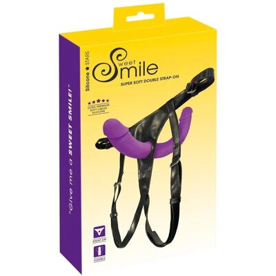 Sweet Smile Harnais Double Doux - Dildo Amovible - Publicité Sweet Smile Harnais Double Doux - Dildo Amovible - Publicité