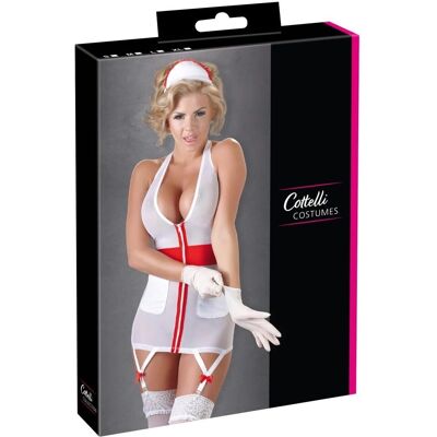 Cottelli COSTUMES Σεξι σετ νοσοκόμας λευκό με κόκκινο σταυρό Cottelli COSTUMES Σεξι σετ νοσοκόμας λευκό με κόκκινο σταυρό