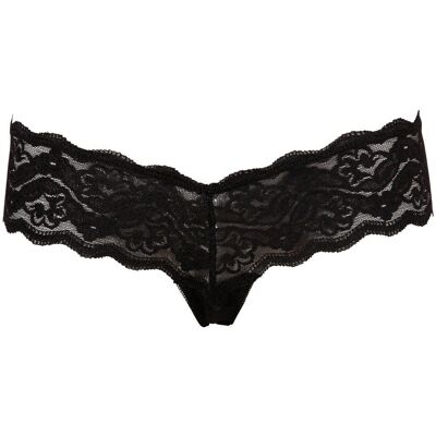 String en dentelle noire avec perles (M) - Collection Cottelli - Publicité String en dentelle noire avec perles (M) - Collection Cottelli - Publicité