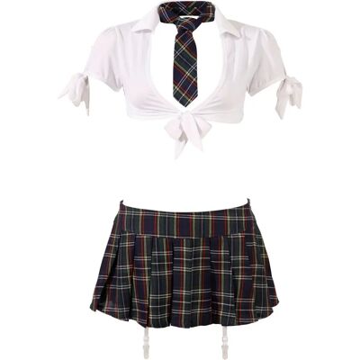Costume scolastica 4 pezzi - XS-XL Costume scolastica 4 pezzi - XS-XL