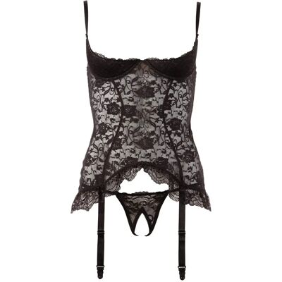 Chemise porte-jarretelles en dentelle Cottelli Collection - Lingerie Chemise porte-jarretelles en dentelle Cottelli Collection - Lingerie