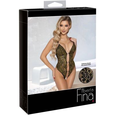 Abierta Fina Body Noir XL - Body Abierta Fina Body Noir XL - Body