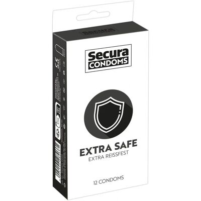 Modello Secura - Preservativi Extra Safe - 12 pezzi Modello Secura - Preservativi Extra Safe - 12 pezzi