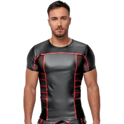 NEK - Ormeto - Noir mat - Rayures rouges - Shirt NEK - Ormeto - Noir mat - Rayures rouges - Shirt