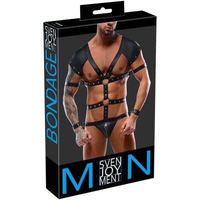 Body harnais et menottes Svenjoyment - Noir M Body harnais et menottes Svenjoyment - Noir M