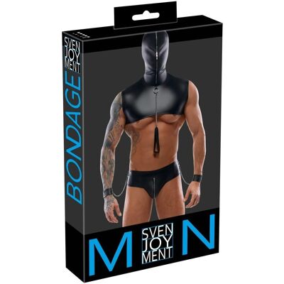 Haut de Bondage Svenjoyment plus String - Noir S Haut de Bondage Svenjoyment plus String - Noir S