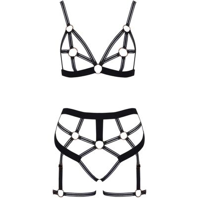 Zwart Lingerieset XL - Harnas & Ring Zwart Lingerieset XL - Harnas & Ring