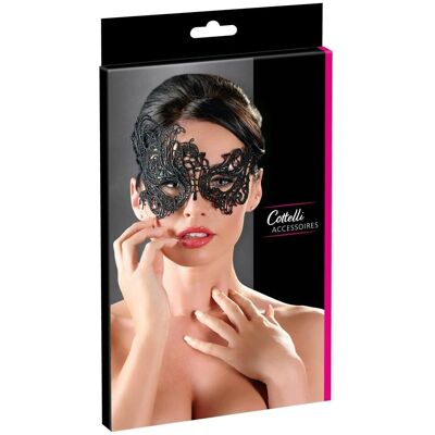 Cottelli Collection Masque en Dentelle Noire - Accessoire Gothique Élégant Cottelli Collection Masque en Dentelle Noire - Accessoire Gothique Élégant