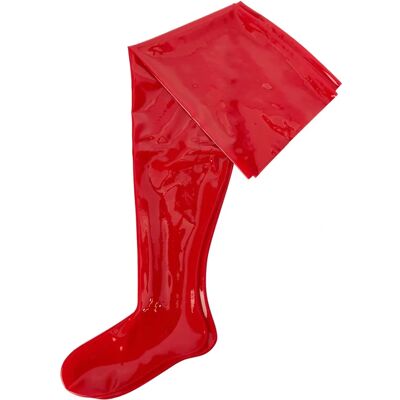 The Latex Collection Femmes 29000413111 Bas nylon en latex rouge - Stockings - Publicité The Latex Collection Femmes 29000413111 Bas nylon en latex rouge - Stockings - Publicité