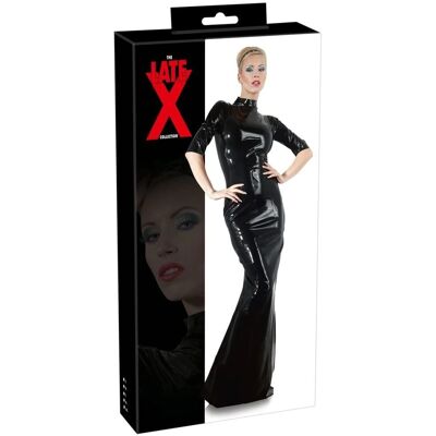 Robe en Latex Late X - Col Haut Manches 3/4 - Noir - Robe Robe en Latex Late X - Col Haut Manches 3/4 - Noir - Robe