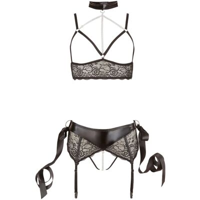 Ensemble de soutien-gorge en dentelle et aspect mouillé Cottelli - Publicité Ensemble de soutien-gorge en dentelle et aspect mouillé Cottelli - Publicité