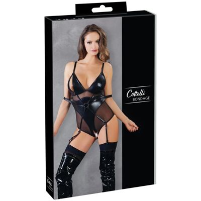 Cottelli Corps de Bondage noir avec Cups Ouverts - Small Cottelli Corps de Bondage noir avec Cups Ouverts - Small