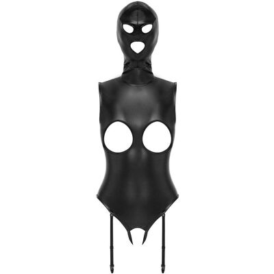 Bad Kitty Zwart Open Lingerie Bodysuit met Masker Bad Kitty Zwart Open Lingerie Bodysuit met Masker