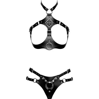 Ensemble harnais Zado en cuir, taille S-M Ensemble harnais Zado en cuir, taille S-M
