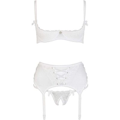 Completo Intimo Bianco 3 Pezzi - Donna Completo Intimo Bianco 3 Pezzi - Donna