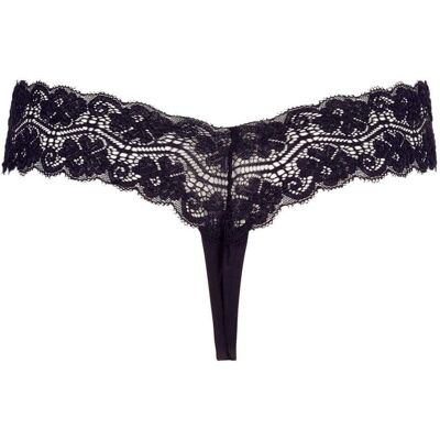 Cottelli Collection Perizoma donna in pizzo nero aperto con perle - Intimo Cottelli Collection Perizoma donna in pizzo nero aperto con perle - Intimo