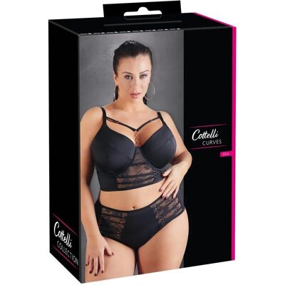 Sostén de encaje negro con detalles en oro rosa - Sujetador Sostén de encaje negro con detalles en oro rosa - Sujetador