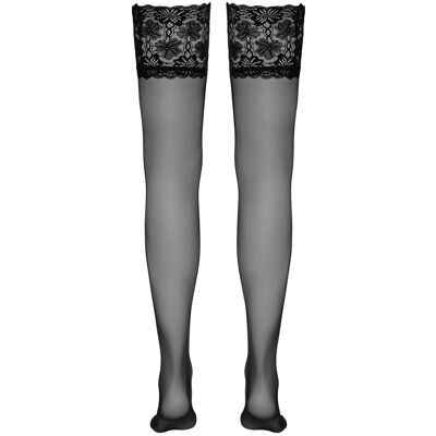 Cottelli Collection Svarta stay-up-strumpor - Stockings Cottelli Collection Svarta stay-up-strumpor - Stockings