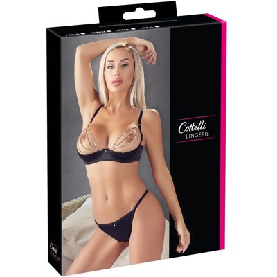 Cottelli Lingerie Hebe Plus String - Satin Luxe avec Chaînes Cottelli Lingerie Hebe Plus String - Satin Luxe avec Chaînes