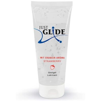 Just Glide Fragola - Lubrificante a base d'acqua - 200ml Just Glide Fragola - Lubrificante a base d'acqua - 200ml