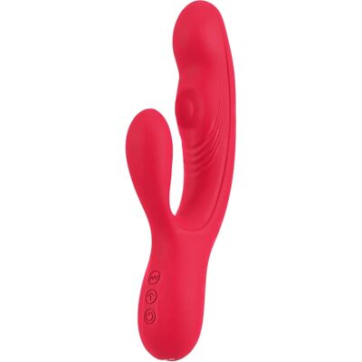 Sweet Smile Jänis Vibrator - Punainen - Kaksoisärötys - 21 cm Sweet Smile Jänis Vibrator - Punainen - Kaksoisärötys - 21 cm