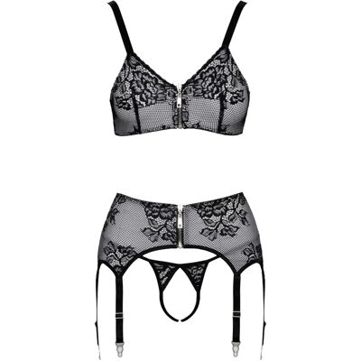Set Cottelli Collection - Ensemble de lingerie avec fermetures éclair Set Cottelli Collection - Ensemble de lingerie avec fermetures éclair