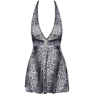 Cottelli - PARTY - Motif serpent gris - XL - Mini robe Cottelli - PARTY - Motif serpent gris - XL - Mini robe