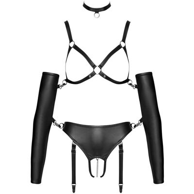 Bad kitty Elegantes schwarzes offenes Dessous-Set - Produktart Bad kitty Elegantes schwarzes offenes Dessous-Set - Produktart