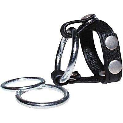 Bad Kitty Naughty Toys Cock and Ball Ring Set - Adjustable Metal Rings Bad Kitty Naughty Toys Cock and Ball Ring Set - Adjustable Metal Rings