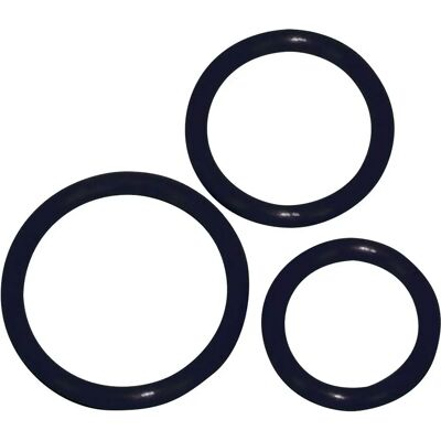 Σετ σιλικόνης δαχτυλίδια πέους You2Toys - 3 τεμάχια, Μαύρο Σετ σιλικόνης δαχτυλίδια πέους You2Toys - 3 τεμάχια, Μαύρο
